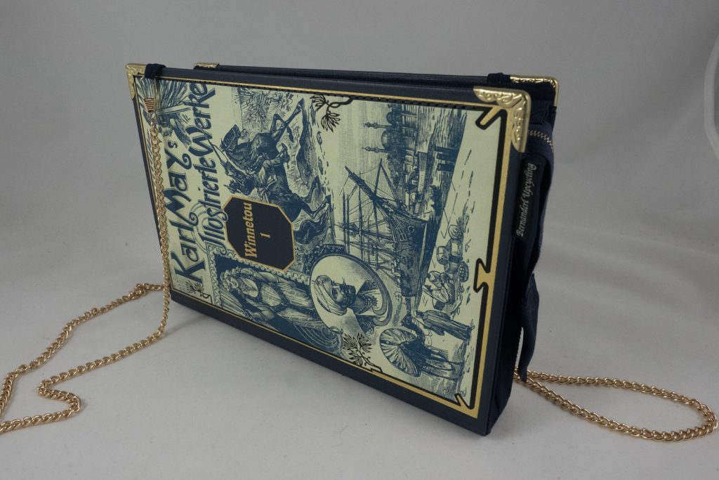 Tasche, Clutch aus einem Winnetou-Buch von Karl May