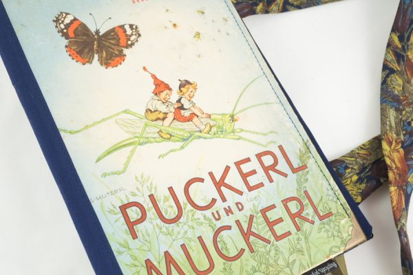 Tasche aus einem alten Kinderbuch "Puckerl und Muckerl"