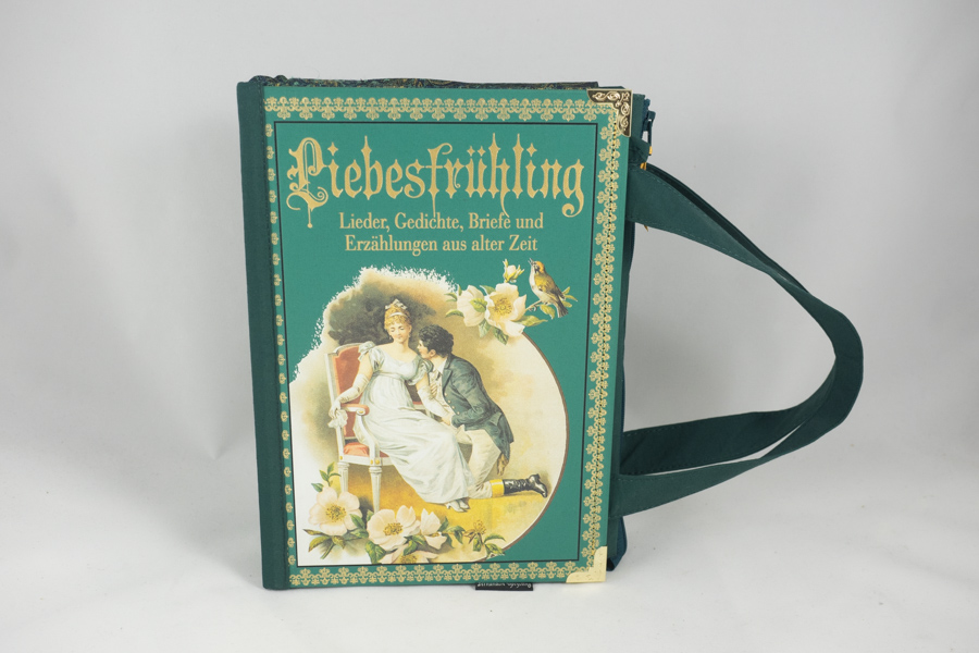 Tasche aus dem Buch "Liebesfrühling" in Türkies