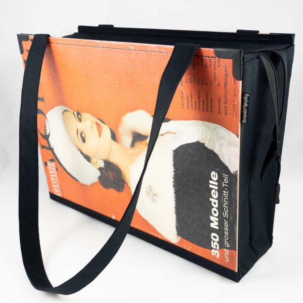 Handgefertigte Vintage-Tasche aus dem Modeheft "Constanze Mode"