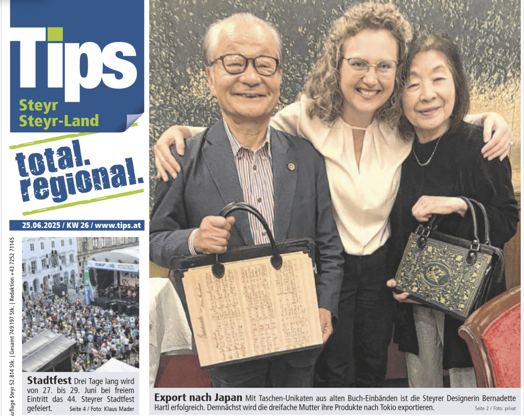 Bernanderl Designerin liefert nach Tokio TIPS Juni 2025